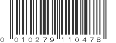 UPC 010279110478