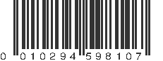 UPC 010294598107