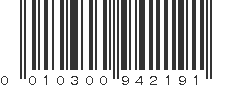 UPC 010300942191