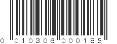 UPC 010306000185