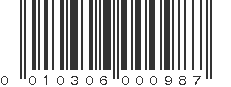 UPC 010306000987