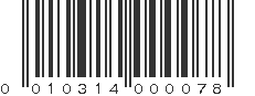 UPC 010314000078