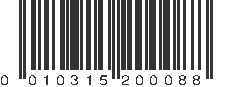 UPC 010315200088