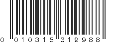 UPC 010315319988