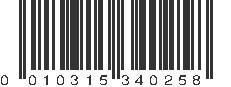 UPC 010315340258