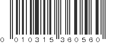 UPC 010315360560