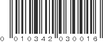 UPC 010342030016