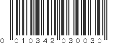 UPC 010342030030