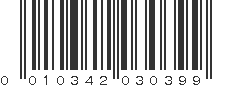 UPC 010342030399