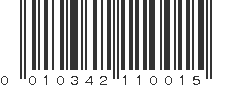 UPC 010342110015