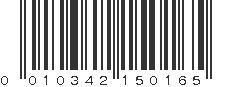 UPC 010342150165