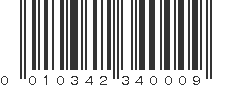 UPC 010342340009