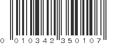 UPC 010342350107