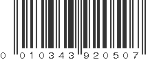 UPC 010343920507