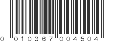 UPC 010367004504