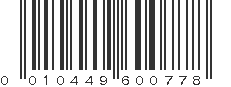 UPC 010449600778