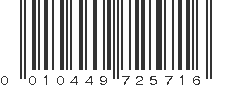 UPC 010449725716