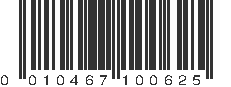 UPC 010467100625