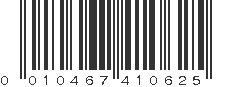 UPC 010467410625