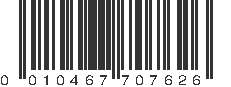 UPC 010467707626