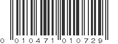 UPC 010471010729