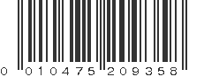 UPC 010475209358