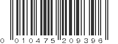 UPC 010475209396