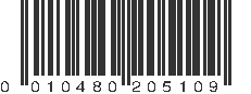UPC 010480205109