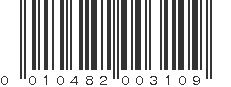 UPC 010482003109