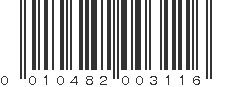 UPC 010482003116