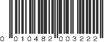 UPC 010482003222