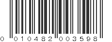 UPC 010482003598