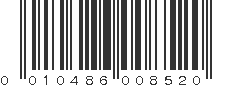 UPC 010486008520