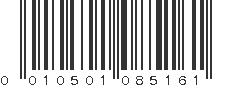 UPC 010501085161