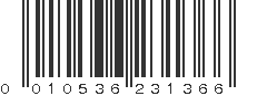 UPC 010536231366