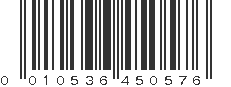 UPC 010536450576