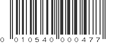 UPC 010540000477