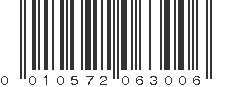 UPC 010572063006