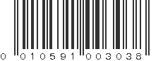 UPC 010591003038