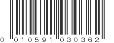 UPC 010591030362