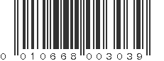 UPC 010668003039