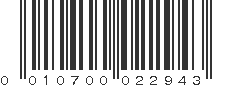 UPC 010700022943