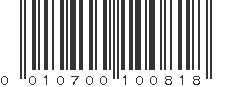 UPC 010700100818