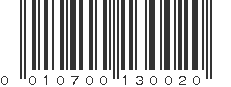 UPC 010700130020