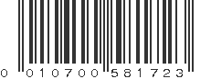 UPC 010700581723