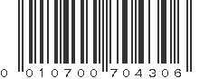 UPC 010700704306