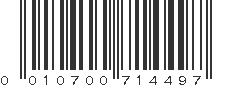 UPC 010700714497