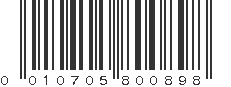 UPC 010705800898