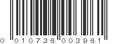 UPC 010736003961