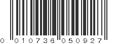 UPC 010736050927